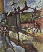 Nikolai Roerich Street in Spring oil painting